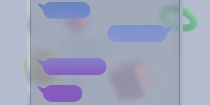 Balões de conversa num ecrã